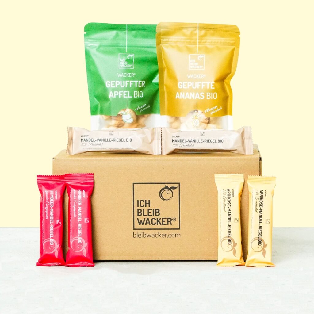 Organic snack pack without sucralose