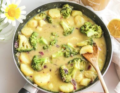 Potato and broccoli pan to lose weight